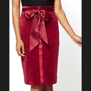 New York & Company Skirts - Velvet skirt in cranberry New York & Company Skirts - Velvet skirt in cranberry